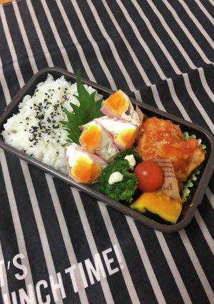 男子高校生弁当3/17鶏のチリソース弁当-レシピのメイン写真