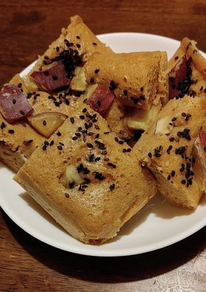 さつま芋煮で黒糖入り蒸しパン(ヘルシオ)-レシピのメイン写真