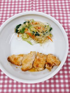 【保育園給食】鶏ささみのレモン煮-レシピのメイン写真