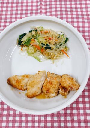【保育園給食】鶏ささみのレモン煮-レシピのメイン写真