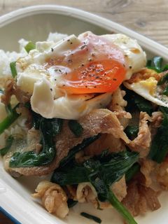 m豚とニラの甘辛炒め(丼)-レシピのメイン写真