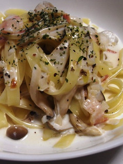 にんにく風味のクリームパスタ-レシピのメイン写真