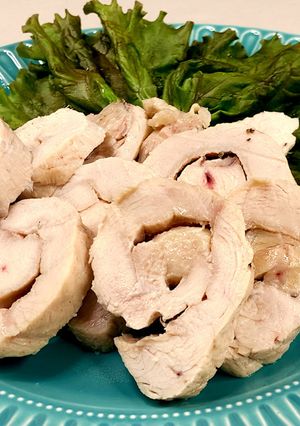レンジで簡単！しっとりチキンロール☆-レシピのメイン写真