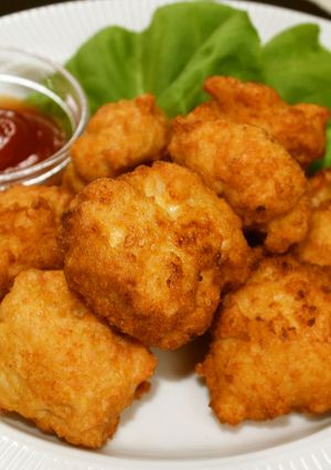 ふわふわ♪豆腐入りチキンナゲット-レシピのメイン写真