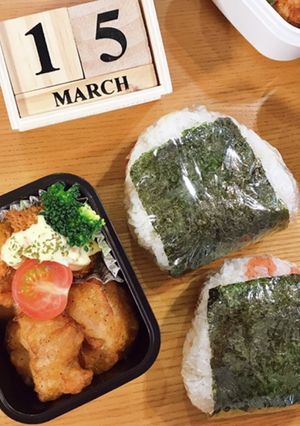おにぎり弁当 22/3.15-レシピのメイン写真