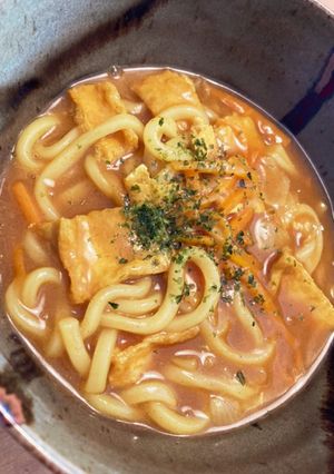 【ホットクック】うどんスープカレーうどん-レシピのメイン写真
