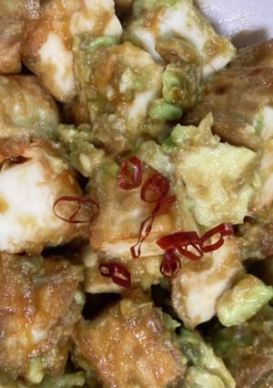 アボカドと焼き厚揚げのコチュジャン和え-レシピのメイン写真