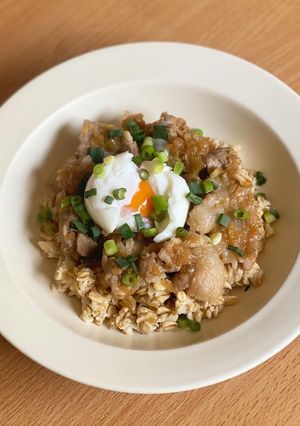 おろし玉ねぎのオートミール豚丼-レシピのメイン写真