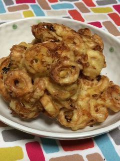 超簡単☆旨味堪能!チーズちくわかき揚げ-レシピのメイン写真