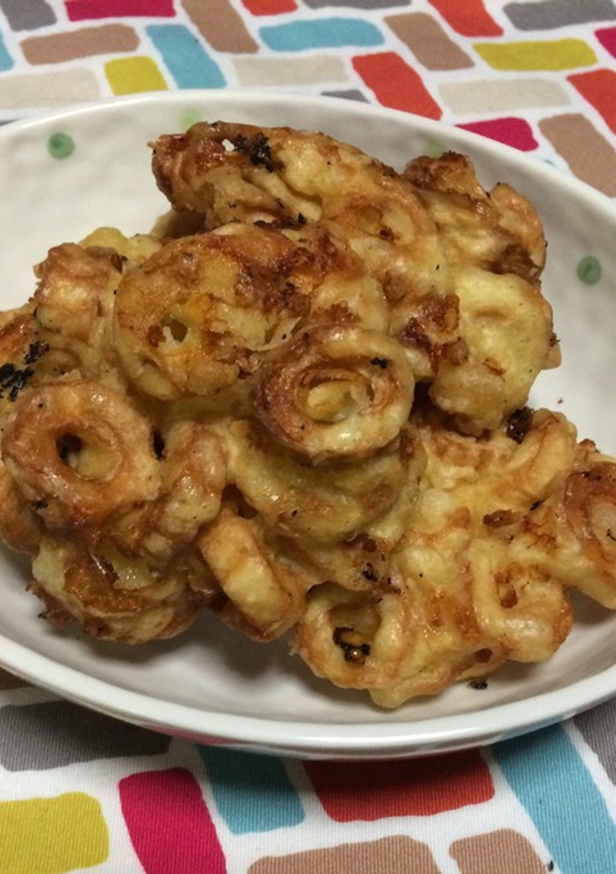 超簡単☆旨味堪能！チーズちくわかき揚げ-レシピのメイン写真