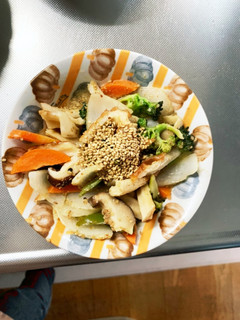 全てレンジ肉無チクワ彩野菜甘辛野菜炒め-レシピのメイン写真