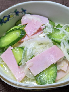 新玉ねぎときゅうりとハムのマリネ-レシピのメイン写真