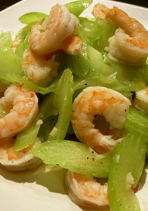 Celery and shrimps-レシピのメイン写真
