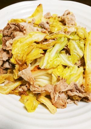 キャベツと豚肉のオイスターソース炒め-レシピのメイン写真