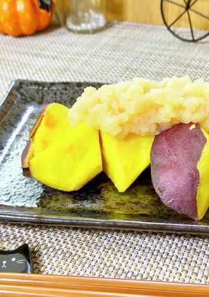 揚げさつまいものおろしポン酢乗せ-レシピのメイン写真