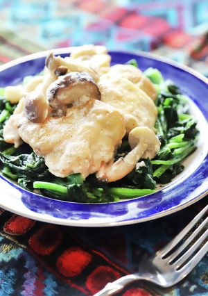 ほうれん草と鶏むね肉の味噌クリーム煮-レシピのメイン写真