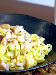 ポルチーニ茸とトリュフ香るクリームパスタ-レシピのメイン写真
