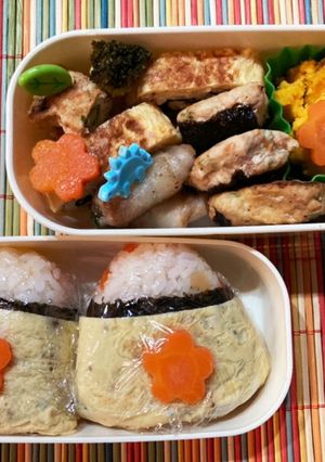 保育園　春の遠足弁当　ちらし寿司おにぎり-レシピのメイン写真