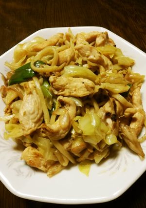 青麻辣醬チキンの焼きそば-レシピのメイン写真