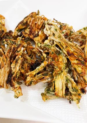 醤油麹と青のりで♪えのきのカリカリ焼き！-レシピのメイン写真