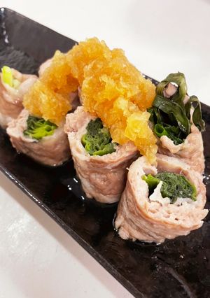 おろしポン酢で小葱の豚しゃぶ巻き♪-レシピのメイン写真