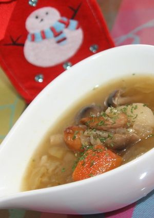 リンゴ入り野菜たっぷりウィンナースープ-レシピのメイン写真