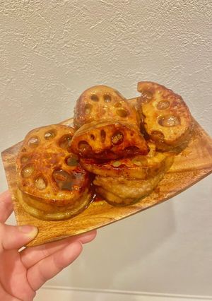 蓮根の挟み焼き-レシピのメイン写真