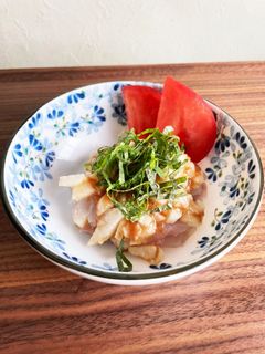 白身魚と長芋 梅肉和え-レシピのメイン写真