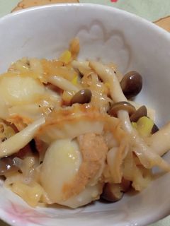 ベビーホタテとシメジのバター醤油炒め-レシピのメイン写真