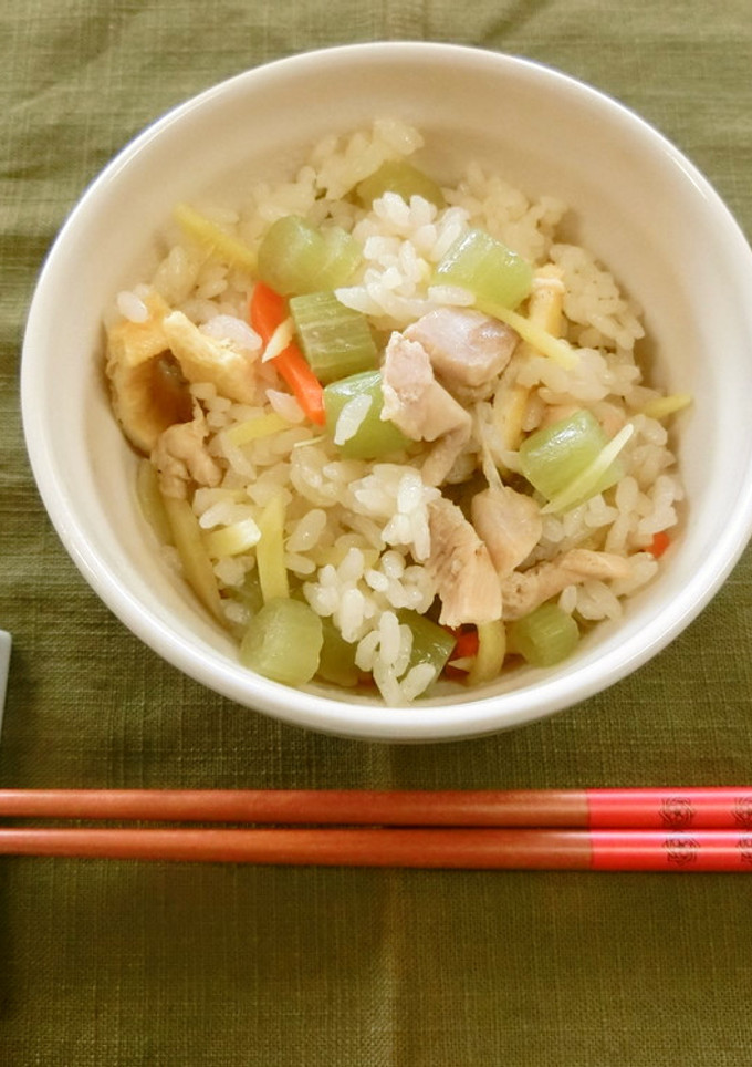 ふきと鶏肉の炊き込みご飯-レシピのメイン写真