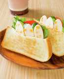 チーかまと野菜のポケットサンド