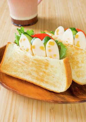 チーかまと野菜のポケットサンド-レシピのメイン写真