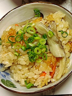 麺つゆで簡単!炊飯器できのこのおこわ-レシピのメイン写真