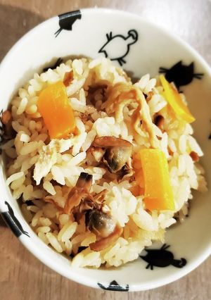 生姜香る♪《あさり缶で炊き込みご飯2合》-レシピのメイン写真