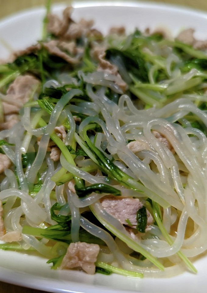 主食にも☆しらたきの中華風炒め-レシピのメイン写真