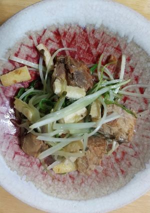 水菜とサバ缶のおひたし-レシピのメイン写真