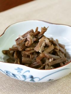 干しずいきの煮物-レシピのメイン写真