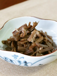 干しずいきの煮物-レシピのメイン写真