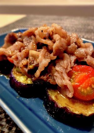 牛肉と茄子のソテー(バルサミコ風味)-レシピのメイン写真