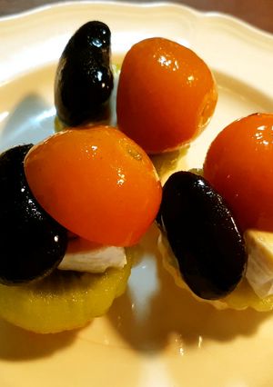 金柑・豆・ブルーチーズのカナッペ-レシピのメイン写真