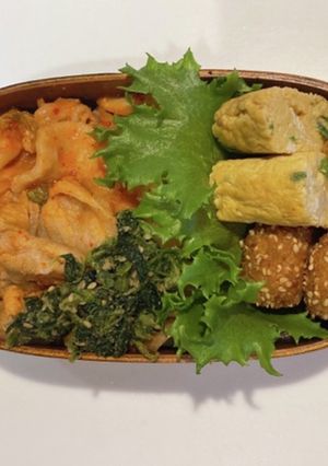 ブタキム弁当-レシピのメイン写真