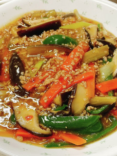 ごはんがすすむ!具がゴロゴロ麻婆茄子-レシピのメイン写真