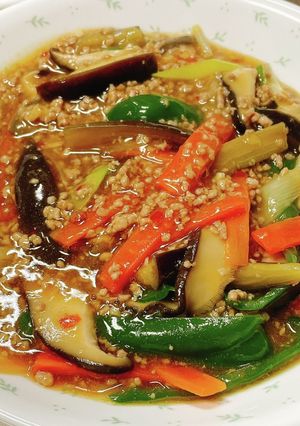 ごはんがすすむ！具がゴロゴロ麻婆茄子-レシピのメイン写真