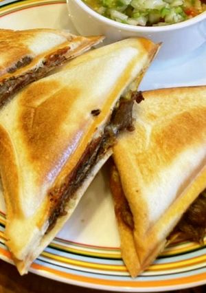 牛ほほ肉スライスでホットサンド-レシピのメイン写真