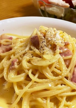ソースが美味しい！簡単カルボナーラ-レシピのメイン写真