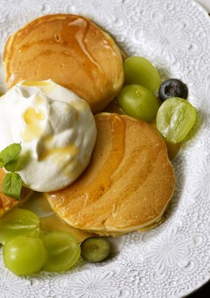 大麦粉とオーツミルクのパンケーキ-レシピのメイン写真