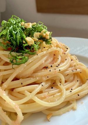 ぱすた日記/漢の明太子スパゲティ-レシピのメイン写真