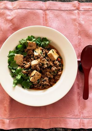 本格派麻婆豆腐☆塩漬け豆鼓とパクチー♪-レシピのメイン写真