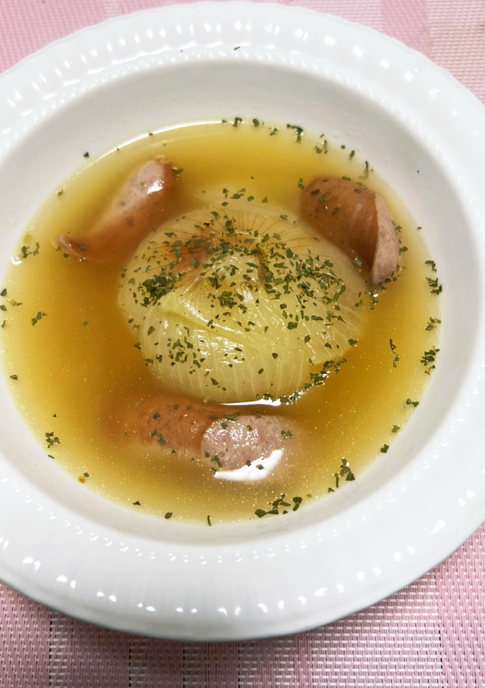 新玉ねぎの丸ごとスープ-レシピのメイン写真