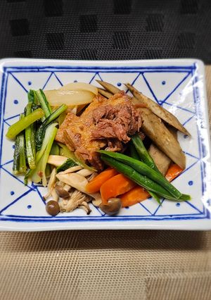 牛肉大和煮缶DE肉豆腐風-レシピのメイン写真